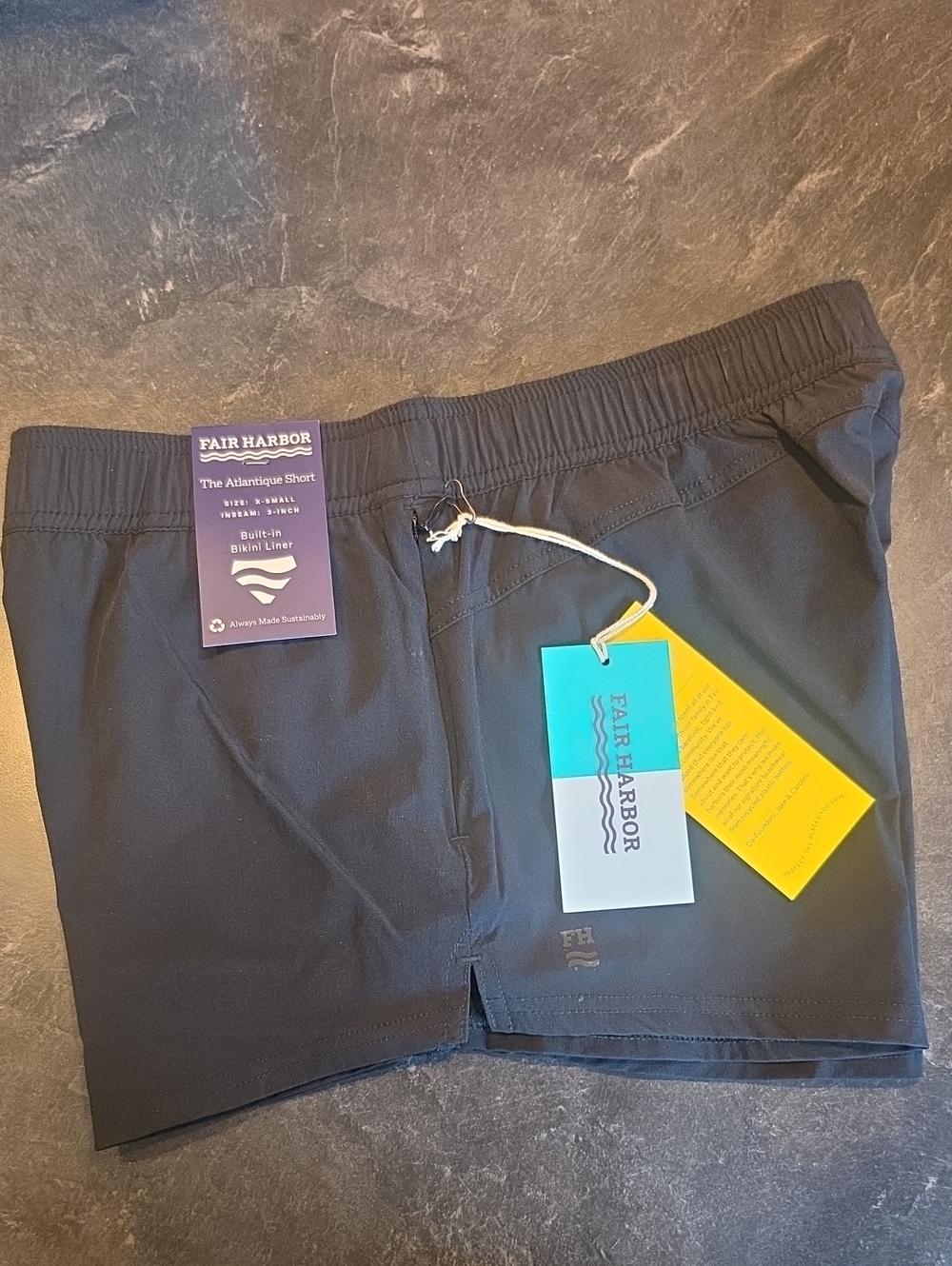 Fair Harbor Atlantique Shorts — Black